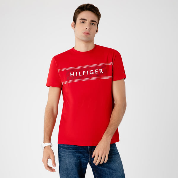 Camiseta Tommy Hilfiger Brand Love Vermelha