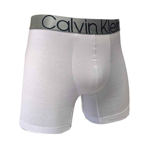 Cueca Boxer Calvin Klein Elástico Brilhante Largo Branco