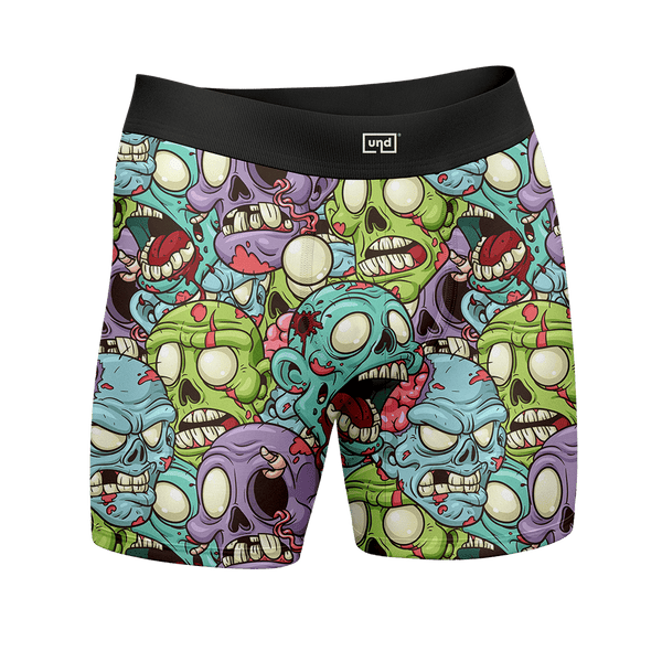 Cueca Boxer Long Estampa Digital UND Zombies