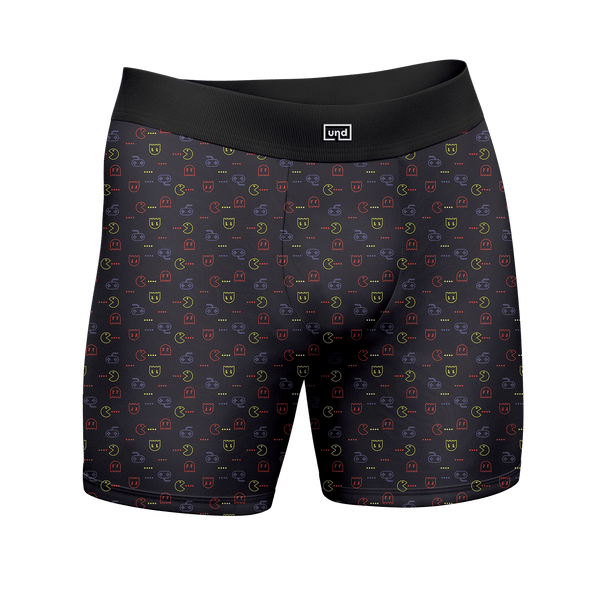 Cueca Boxer Long Estampa Digital UND PacMan