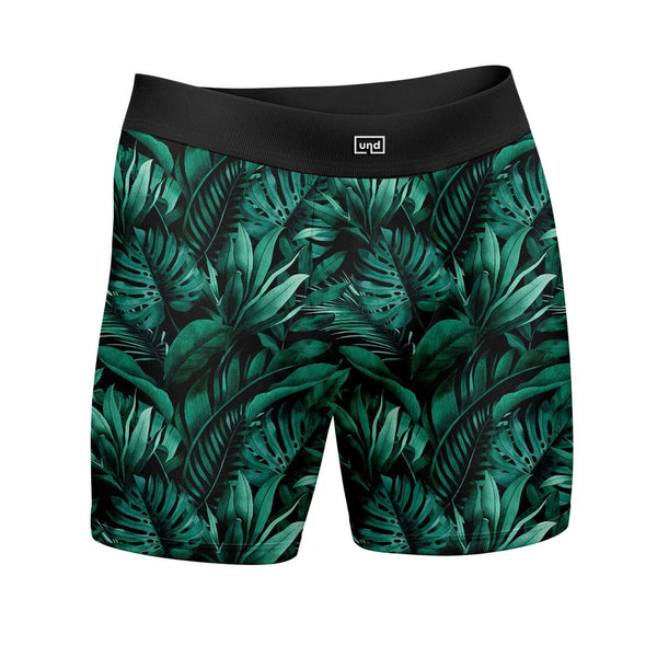 Cueca Boxer Long Estampa Digital UND Leaves
