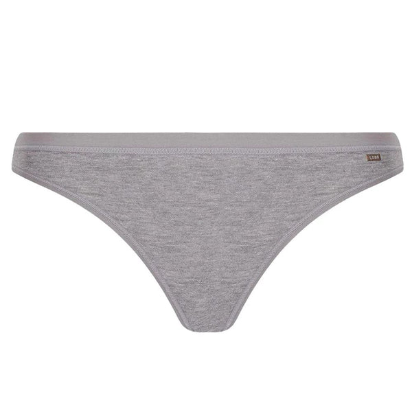 Calcinha Loba Tanga Algodão Cinza Mescla 40354